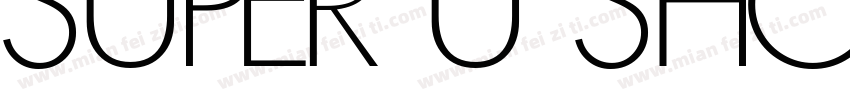 SUPER U SHOP FITTING字体转换